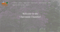 Desktop Screenshot of claremontchamber.org